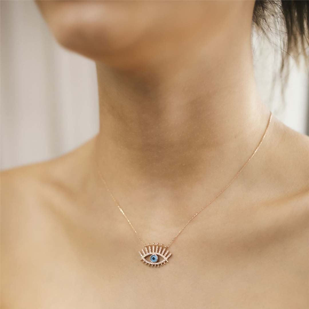 Taşlı Göz Kolye Y01031