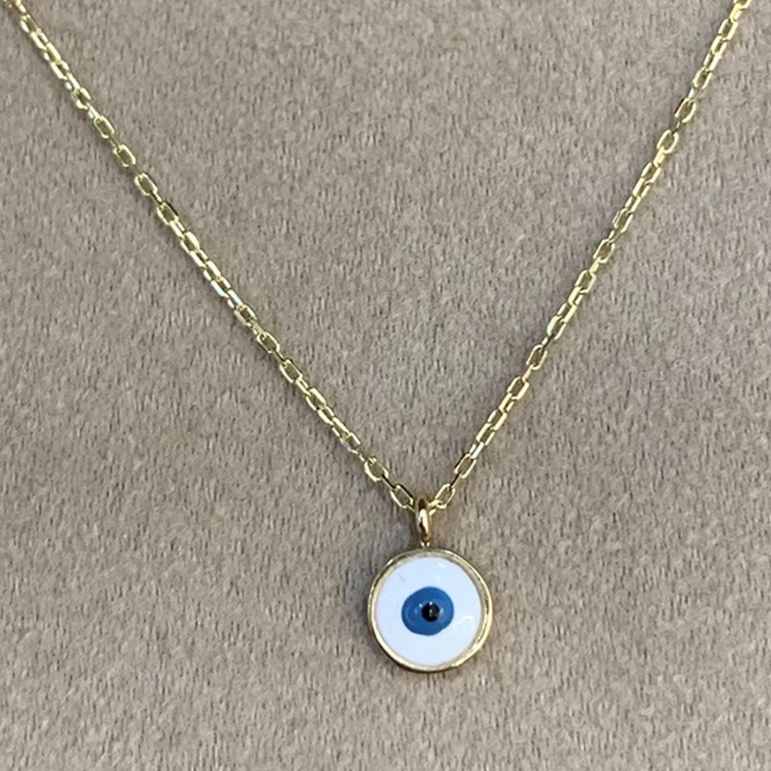 Göz Nazar Altın Kolye Y00755