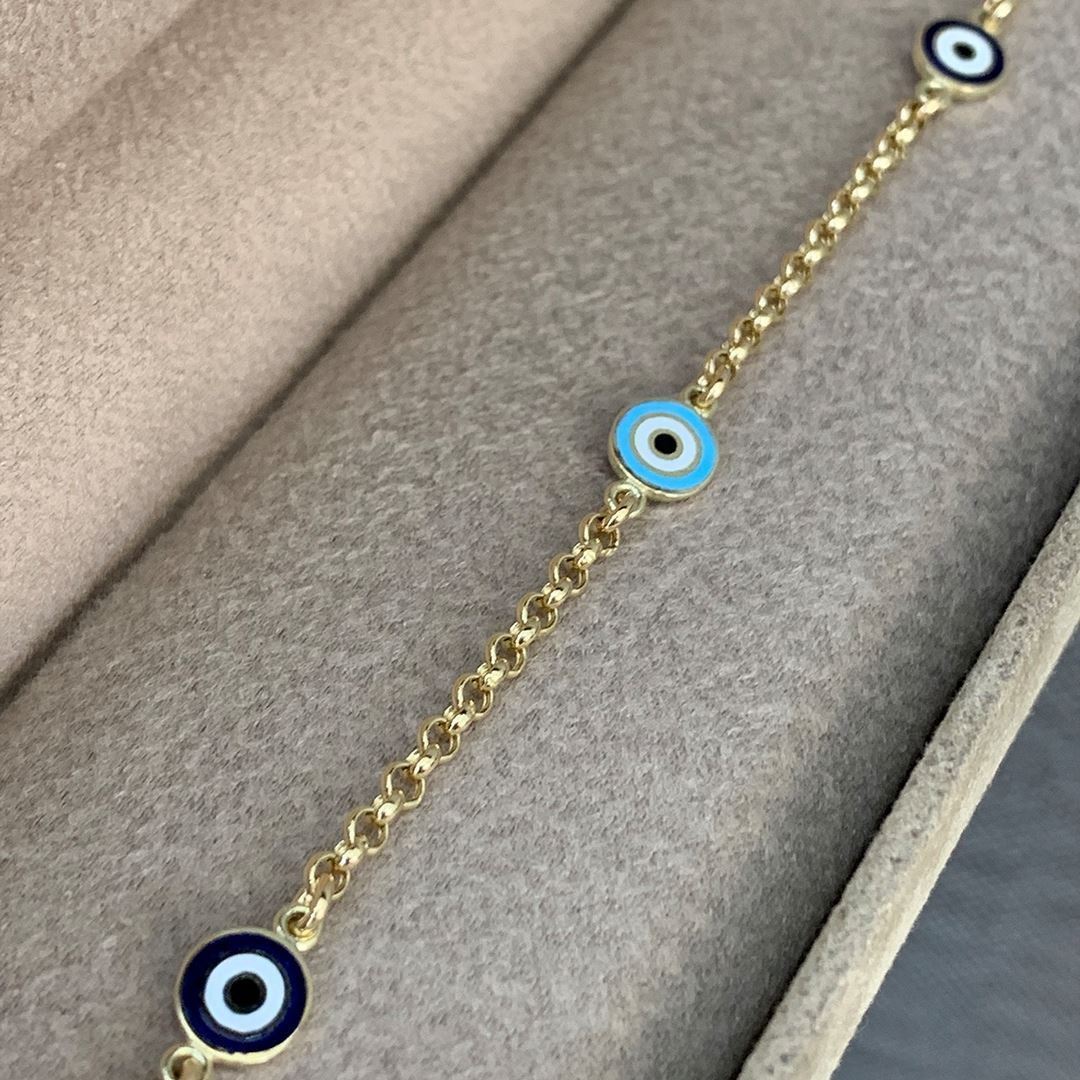 Mineli Çocuk Altın Bileklik Ç00054