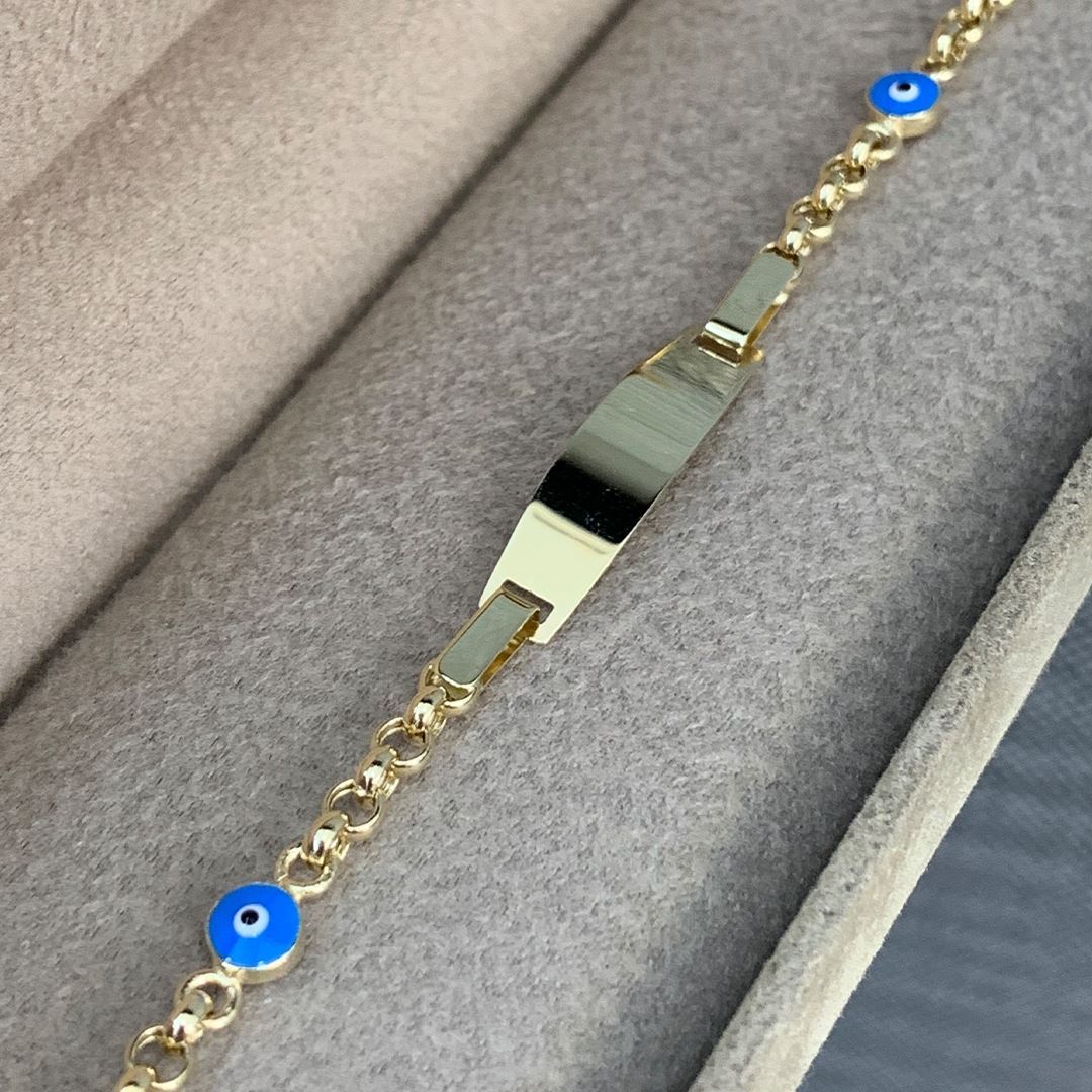 İsim Yazılan Çocuk Altın Bileklik Ç00056