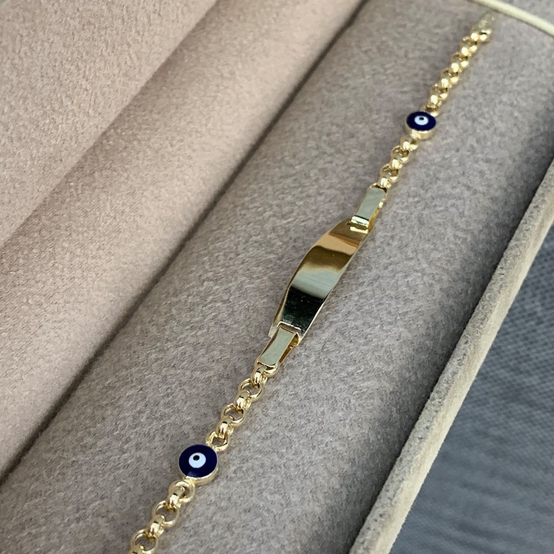 İsim Yazılan Çocuk Altın Bileklik Ç00057