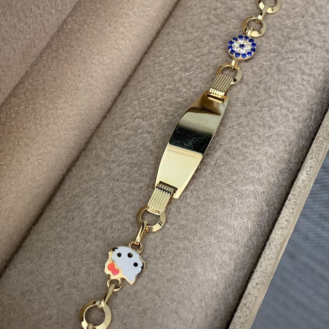 İsim Yazılan Çocuk Altın Bileklik Ç00061