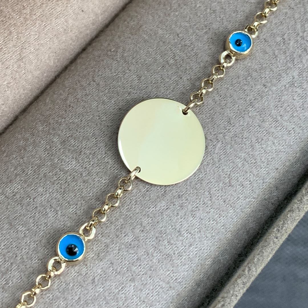 İsim Yazılan Çocuk Altın Bileklik Ç00063