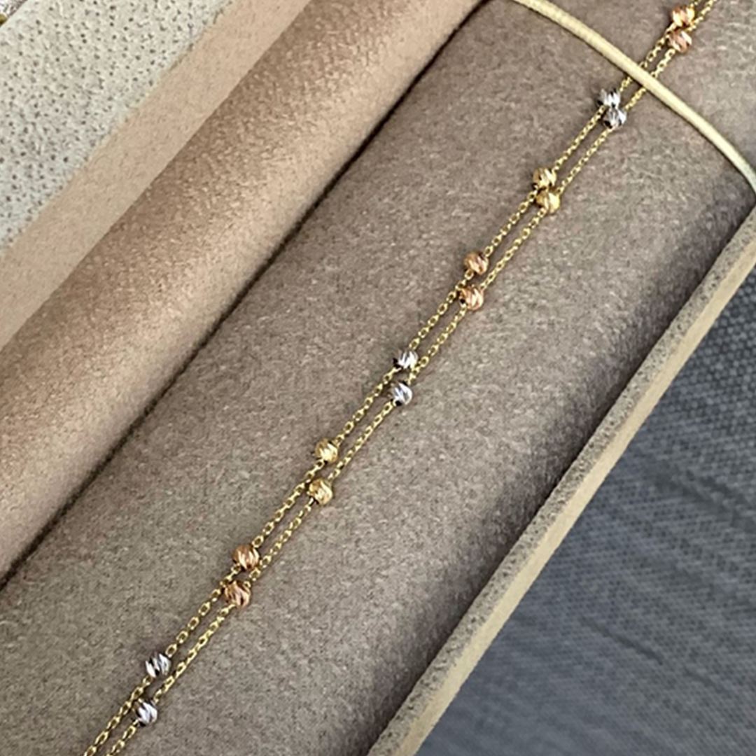 Dorika Toplu Çift Sıra Bileklik BL0034