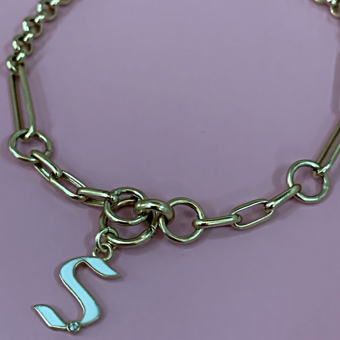 Mineli Harf Bileklik GK016