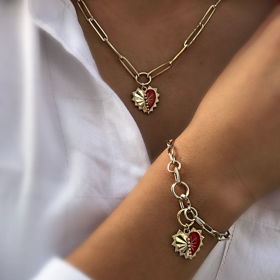 Mineli Kalp Bileklik GK018