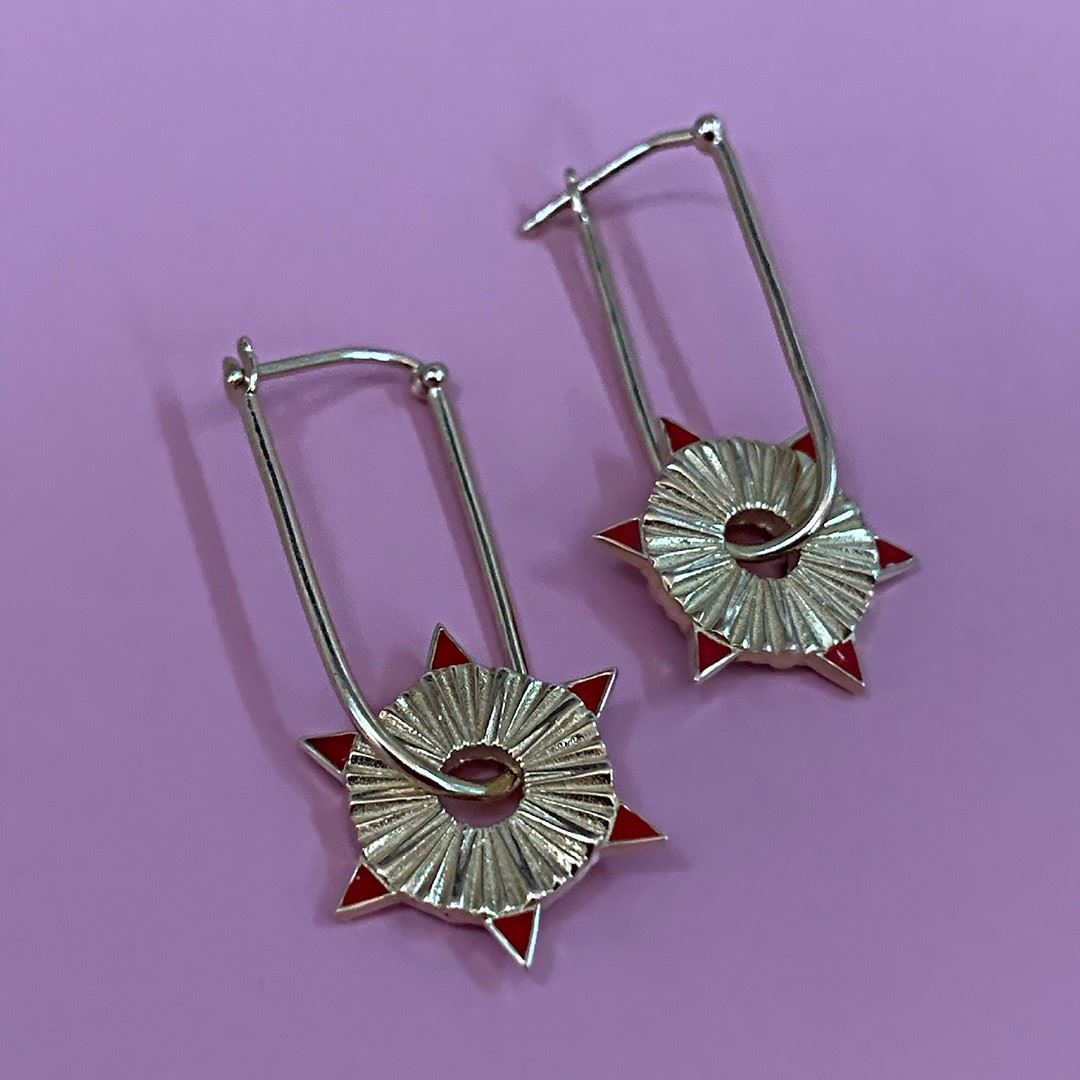 Mineli Güneş Küpe GK030