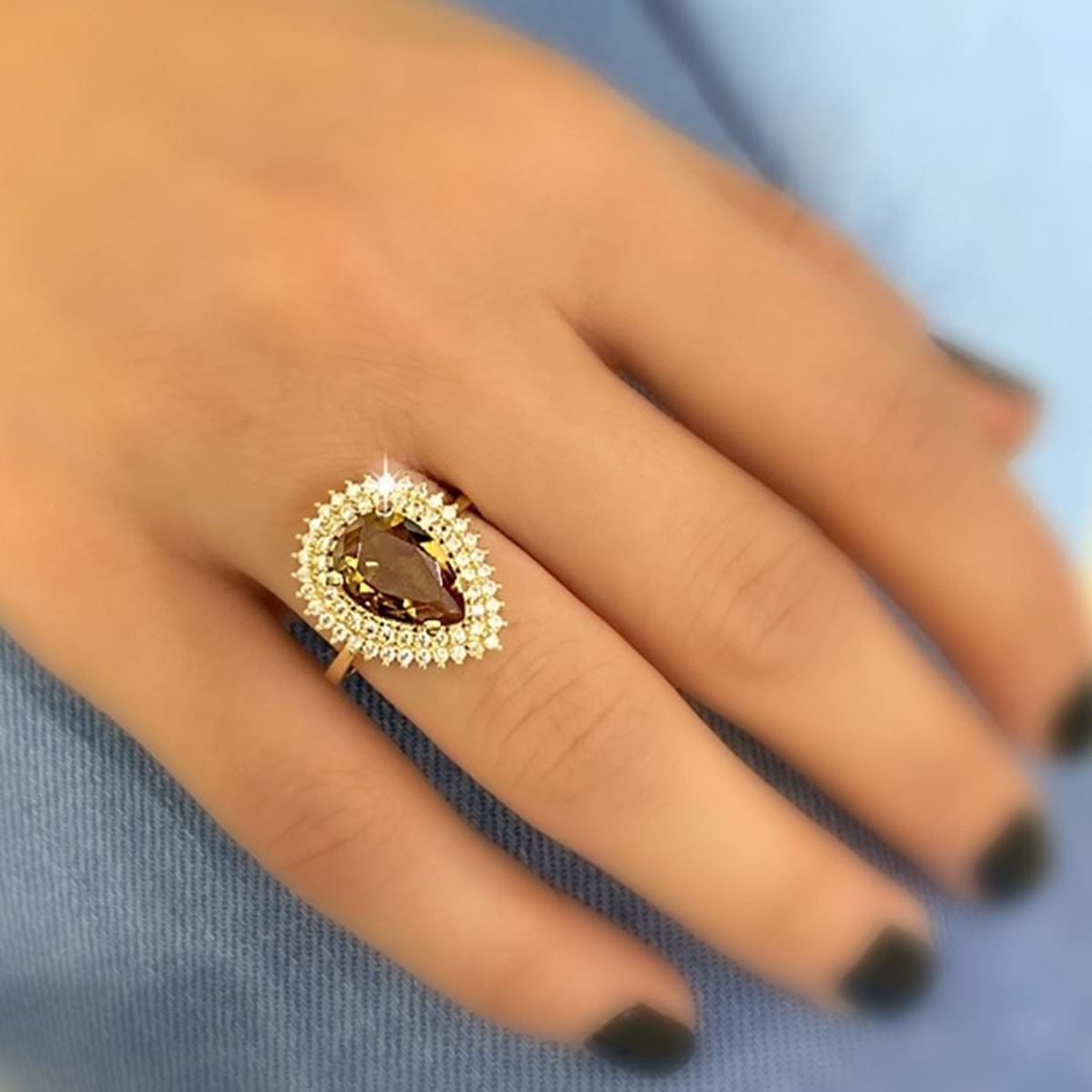 Zultanit Taşli Altin Yüzük Y00771