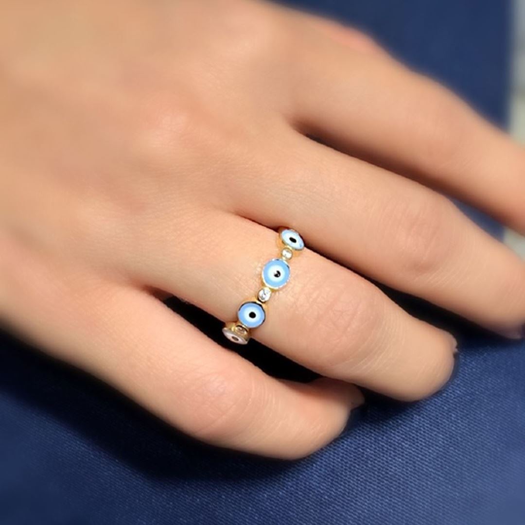 Mineli Nazar Yüzük Y00781