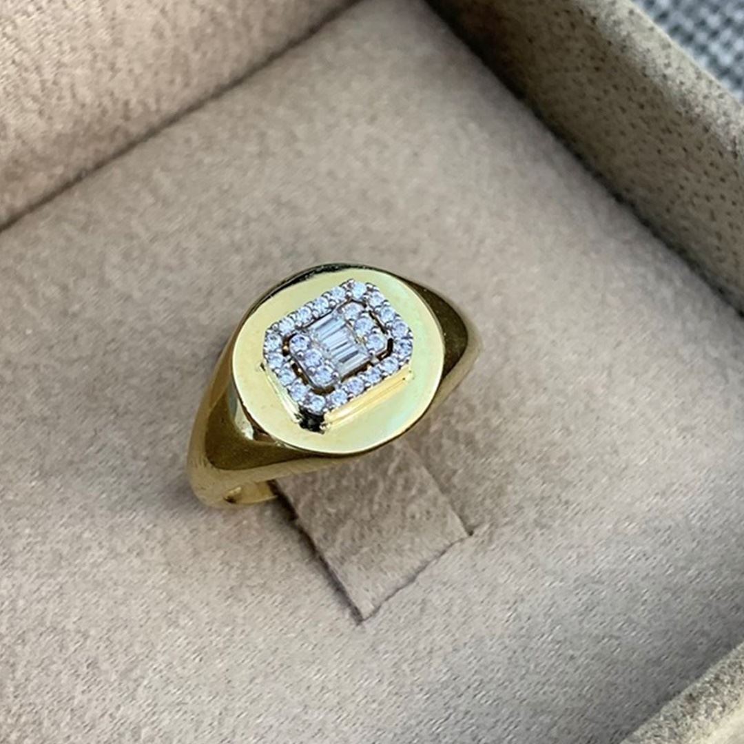 Baget Taşlı Şövalye Yüzük Y00884