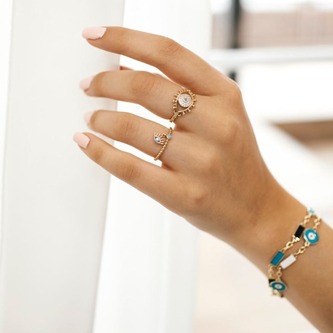 Taşlı Göz Yüzük Y01015