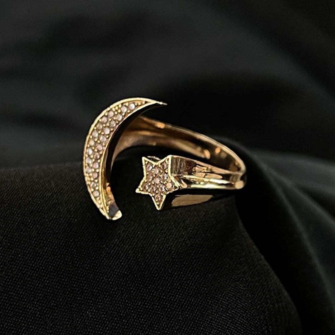 Ay Yıldız Tasarım Yüzük YZ55136