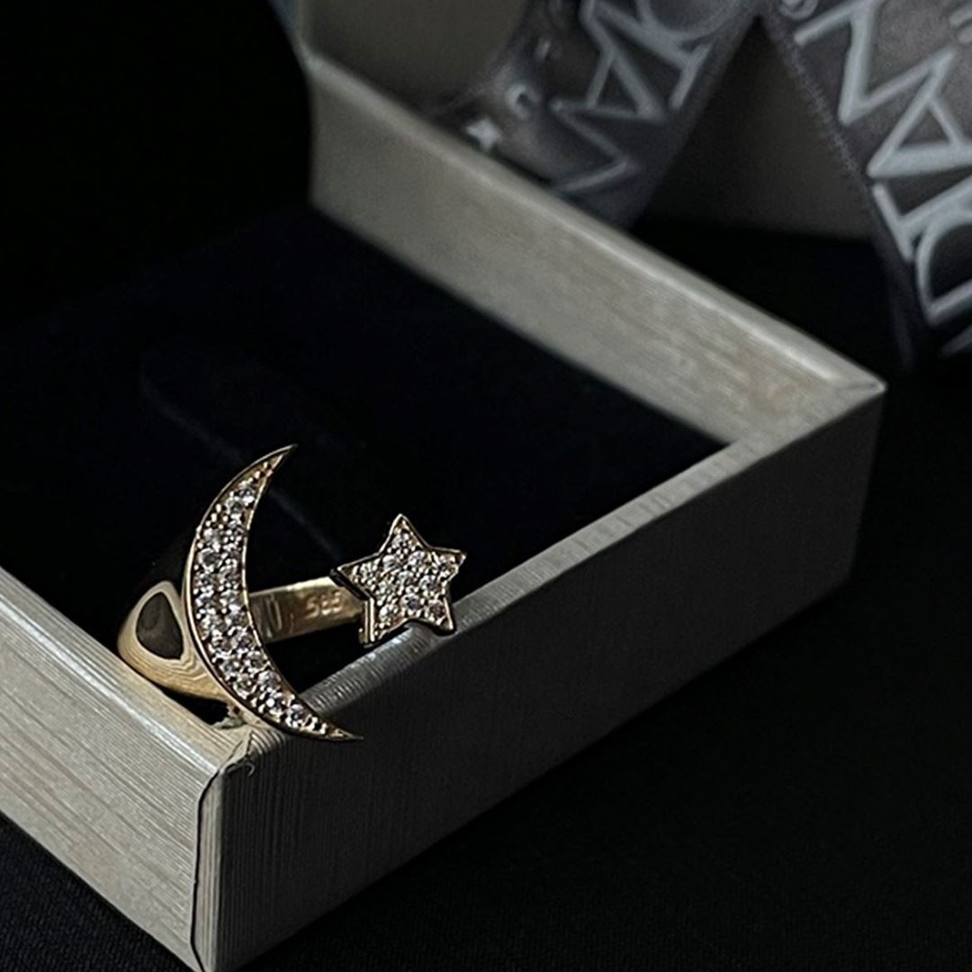 Ay Yıldız Tasarım Yüzük YZ55136