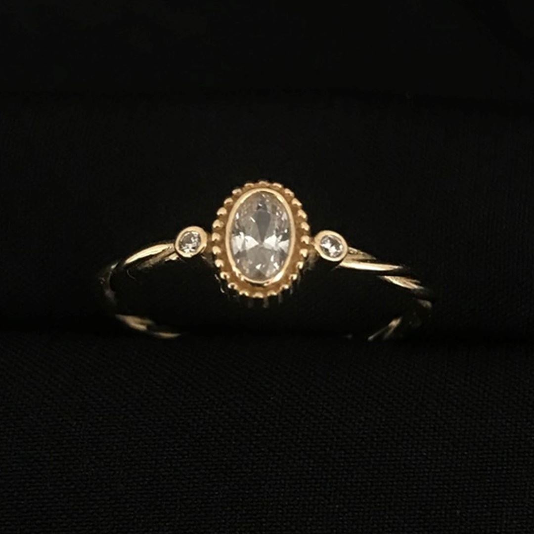 Taş Detaylı Örgü Yüzük YZ55153