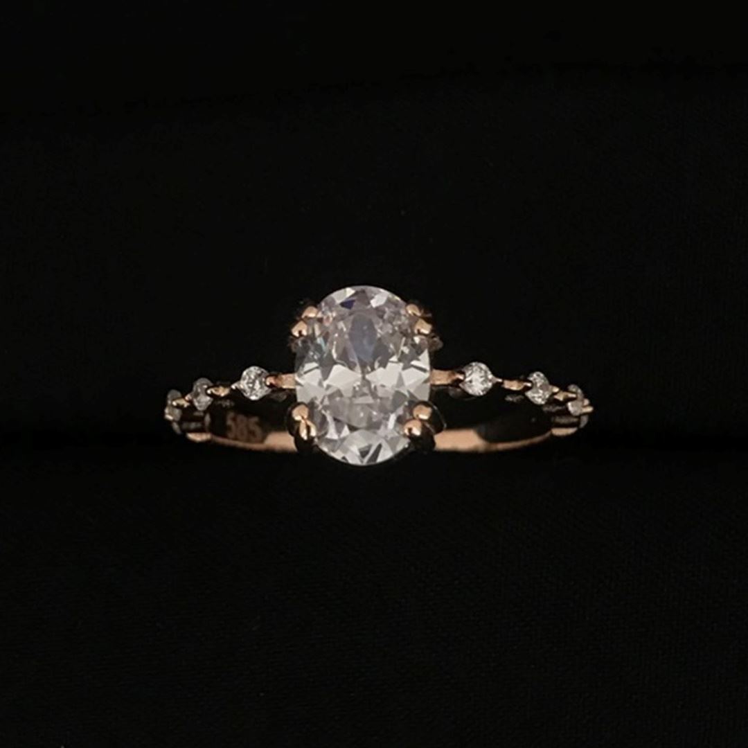 Elips Taş Tamtur Yüzük YZ55155