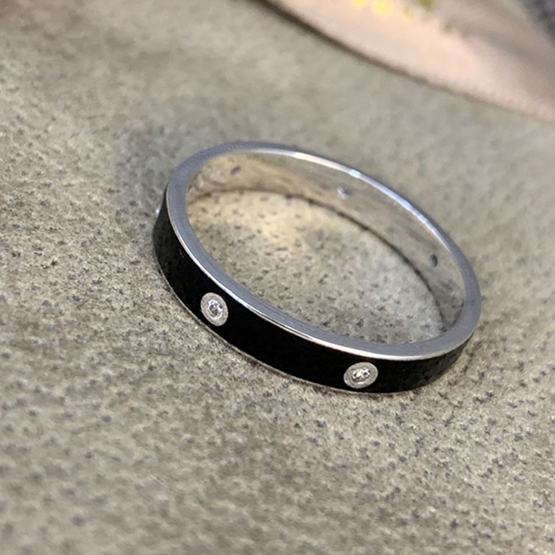 Siyah Mineli Taşlı Yüzük Y00608