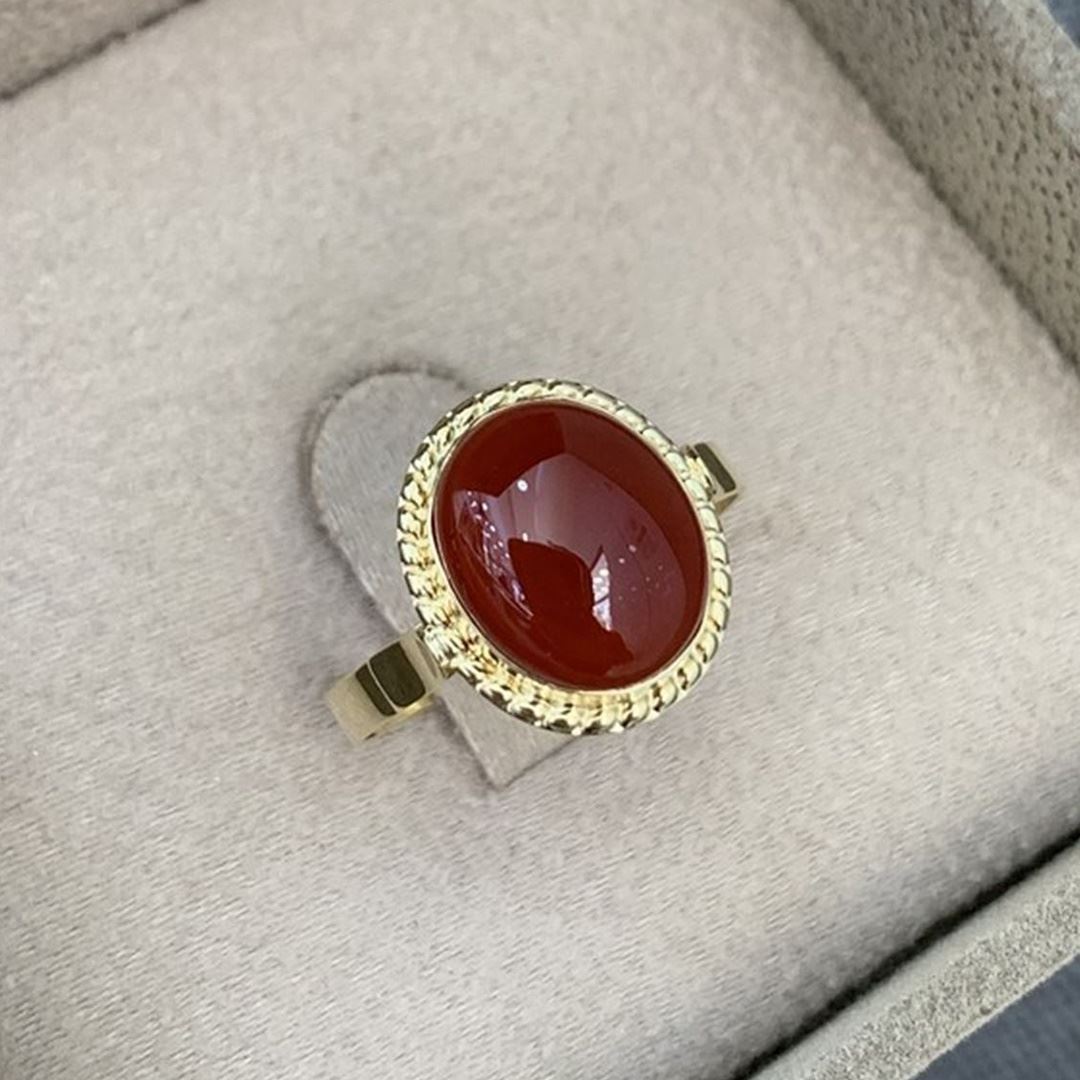 Akik Oval Altın Yüzük YZ0010