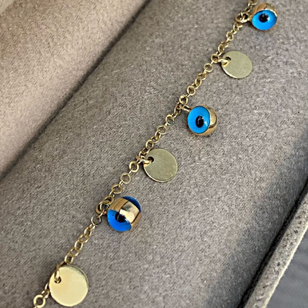 Nazar Gözlü Pullu Bileklik BL0011