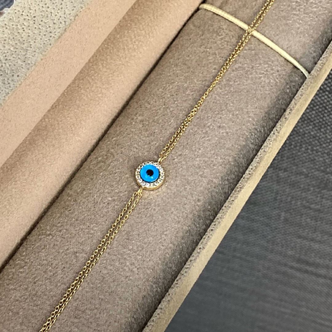 Çift Zincir Gözlü Bileklik BL0068