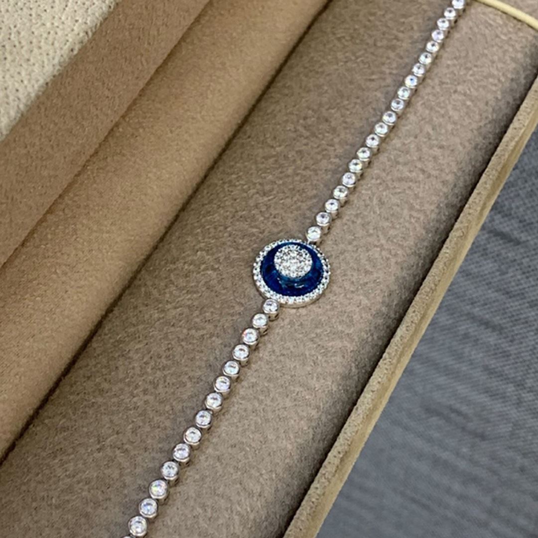 Mavi Boncuklu Taşlı Bileklik Y00021