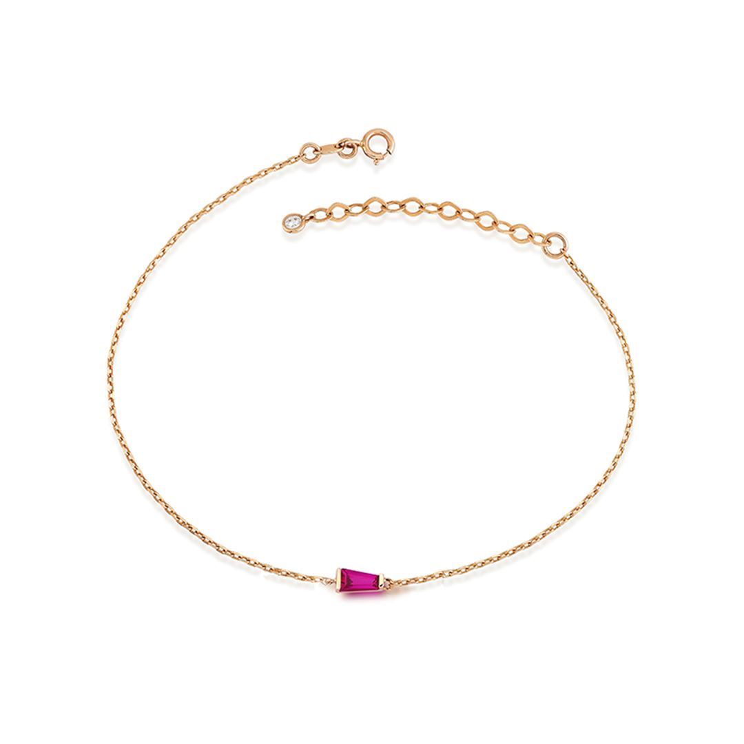 Bagetto Trapez Altın Bileklik PI0034