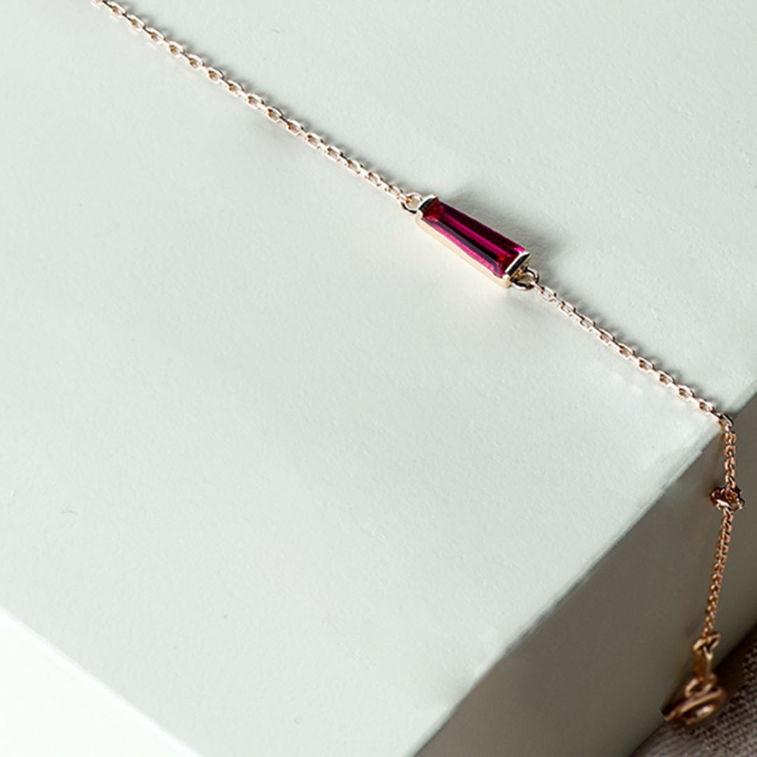 Bagetto Trapez Altın Bileklik PI0034