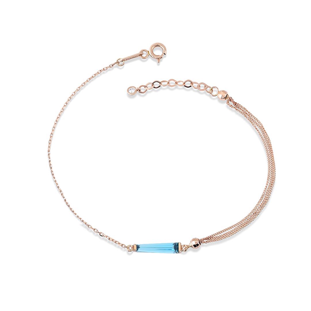 Bagetto Trapez Altın Bileklik PI0038