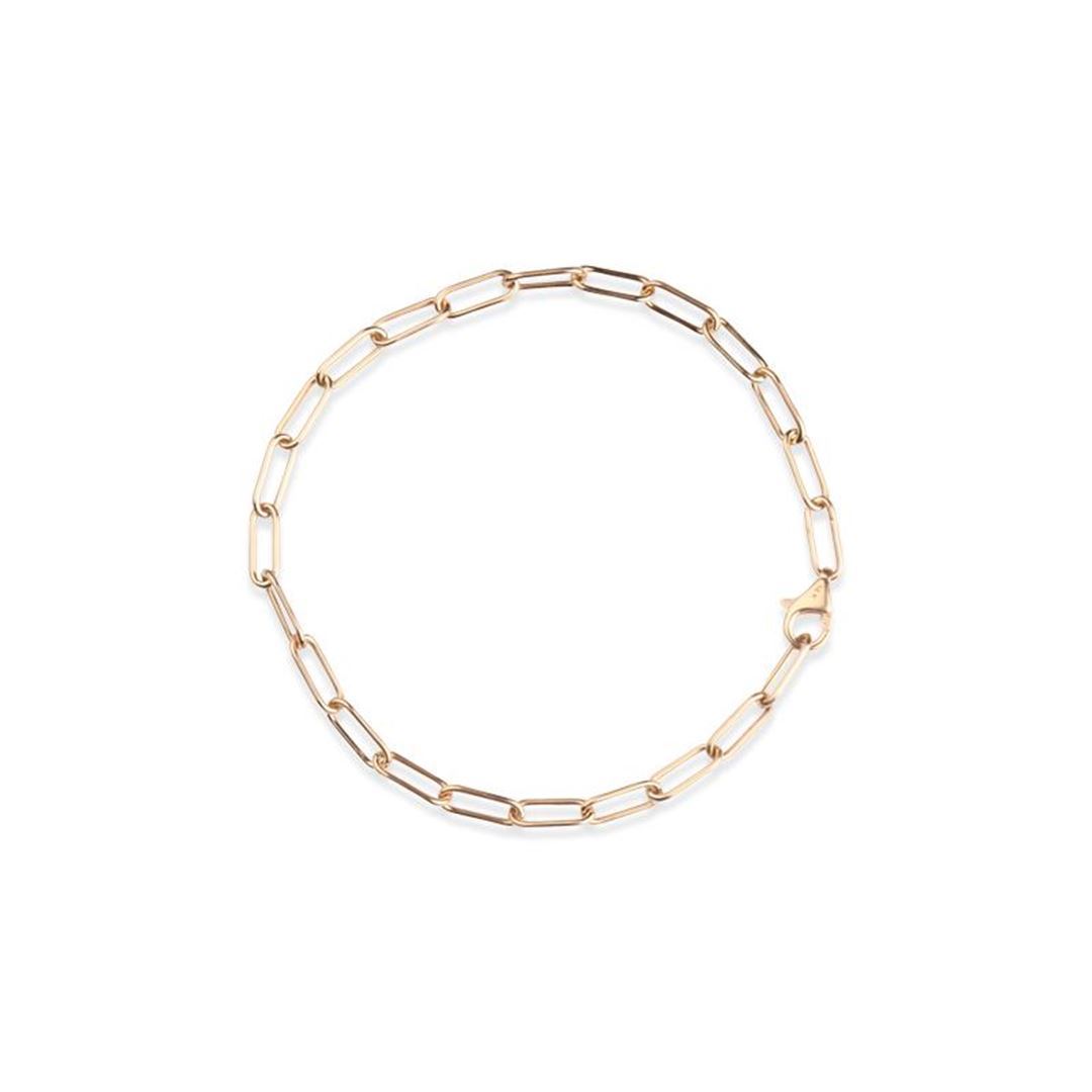 Link Sıra Dikdörtgen Altın Bileklik PI0051