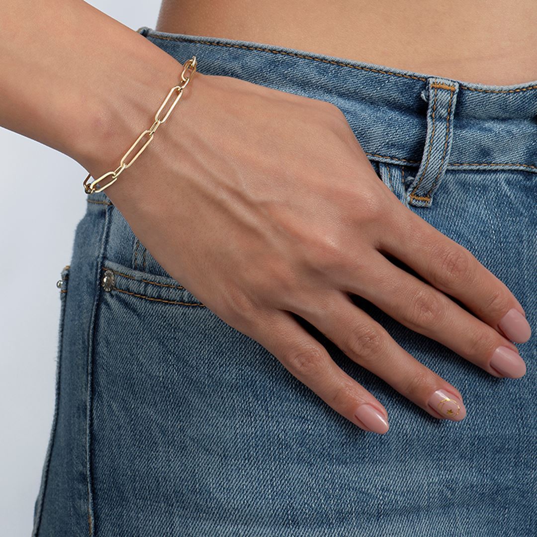 Link Halka Altın Bileklik PI0052