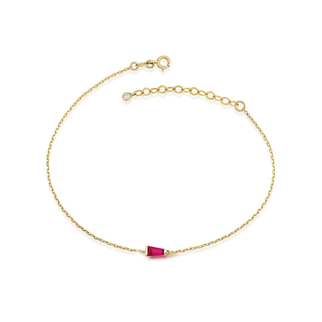 Bagetto Trapez Altın Bileklik PI0058