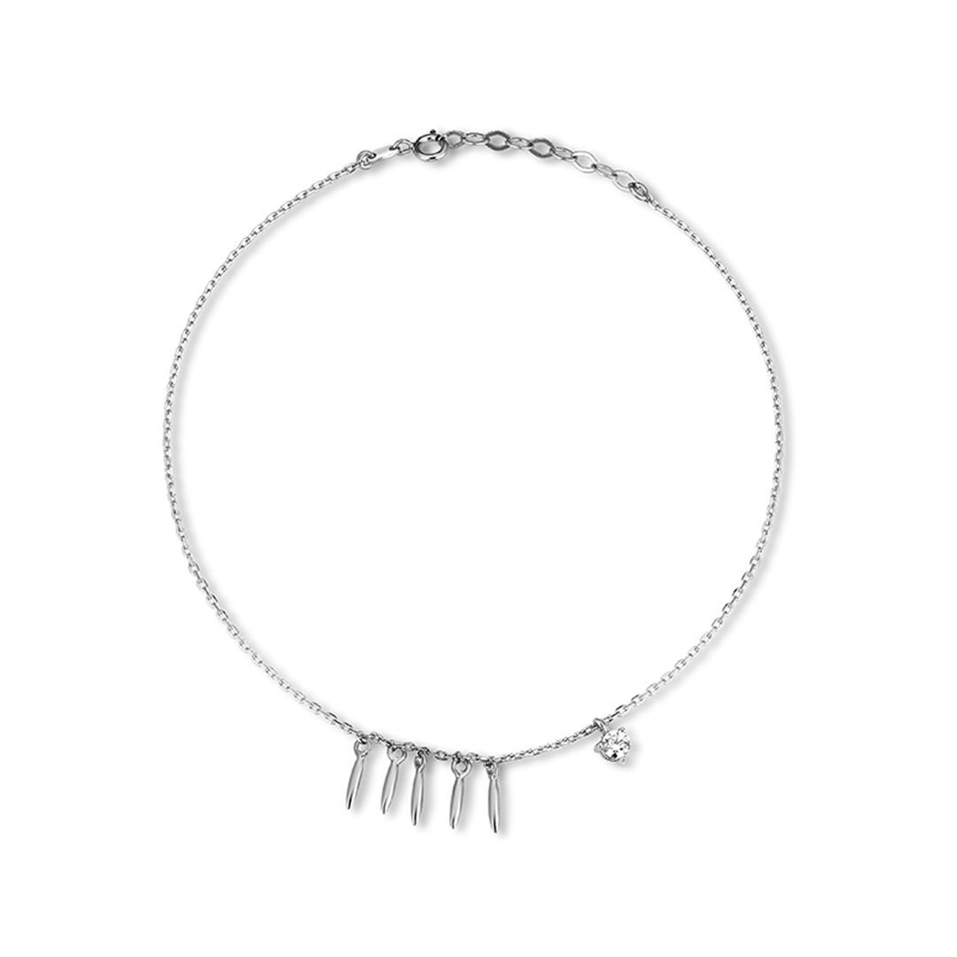 Taşlı Damla Detay Altın Bileklik PI0062