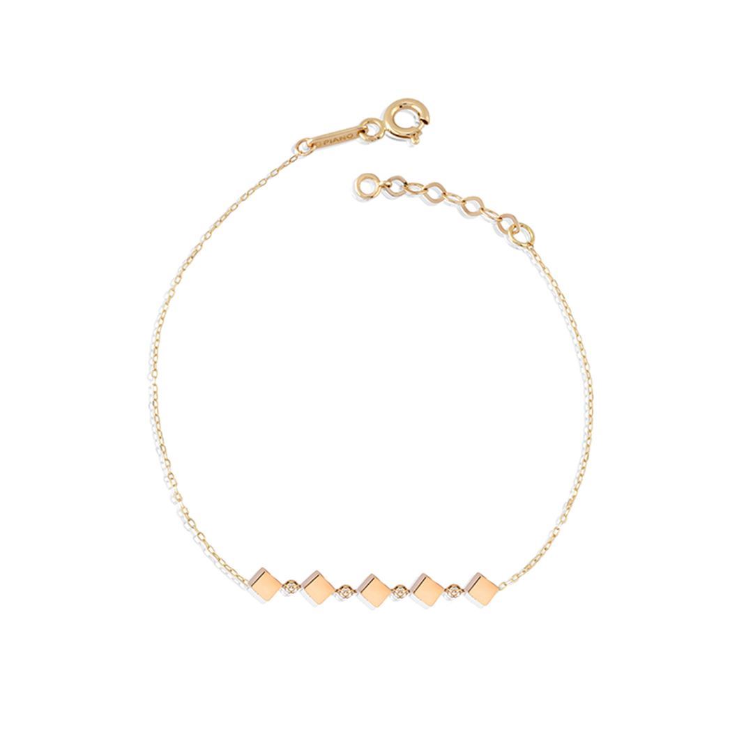 Gravity Sıra Küp Altın Bileklik PI0067