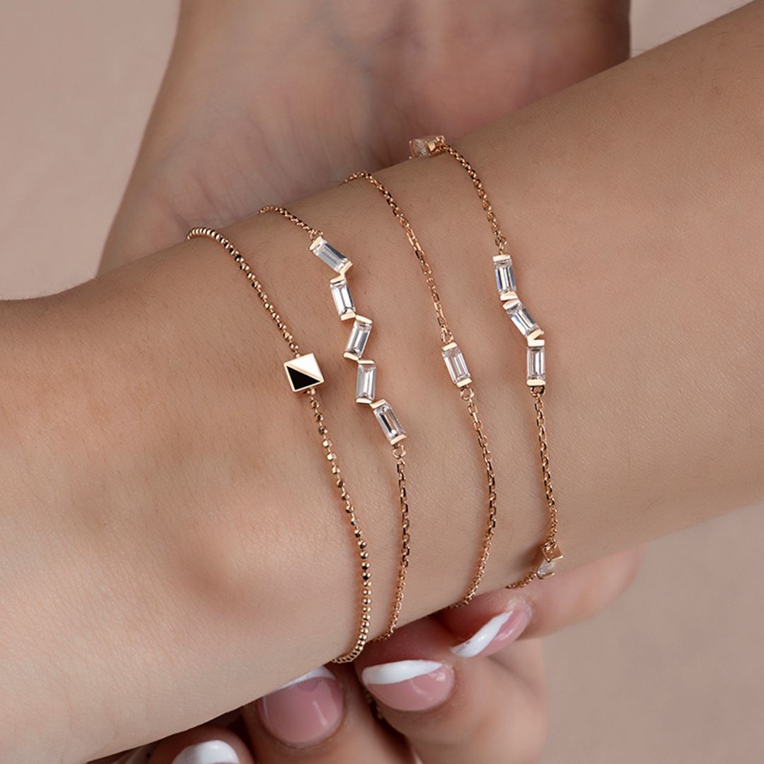 Gravity Mine Küp Altın Bileklik PI0068