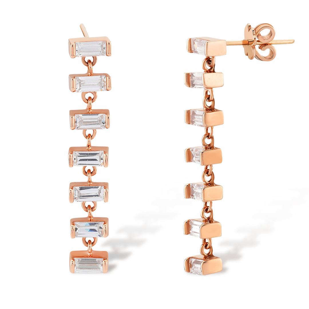 Bagetto Sıra Altın Küpe PI0159