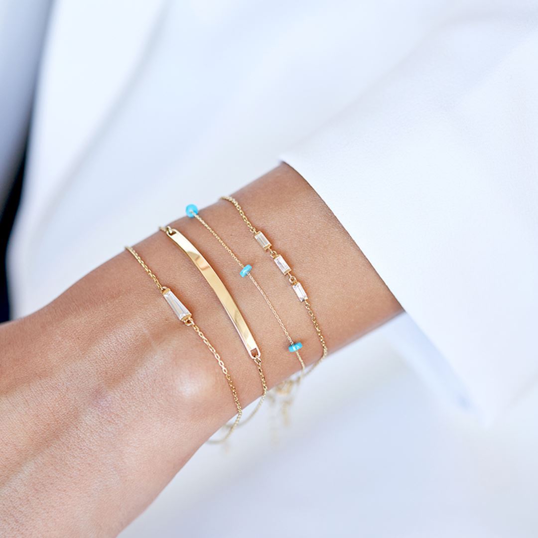 Rhythm İsim Altın Bileklik PI0149