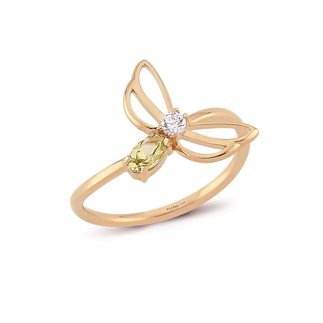 Maman Kelebek Altın Yüzük PI0173