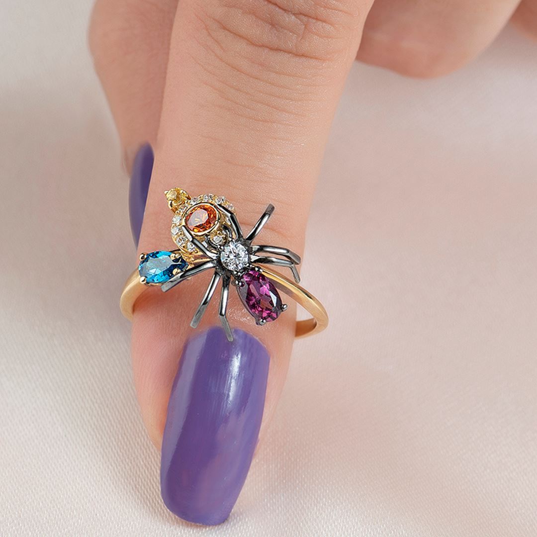 Maman Örümcek Altın Yüzük PI0175