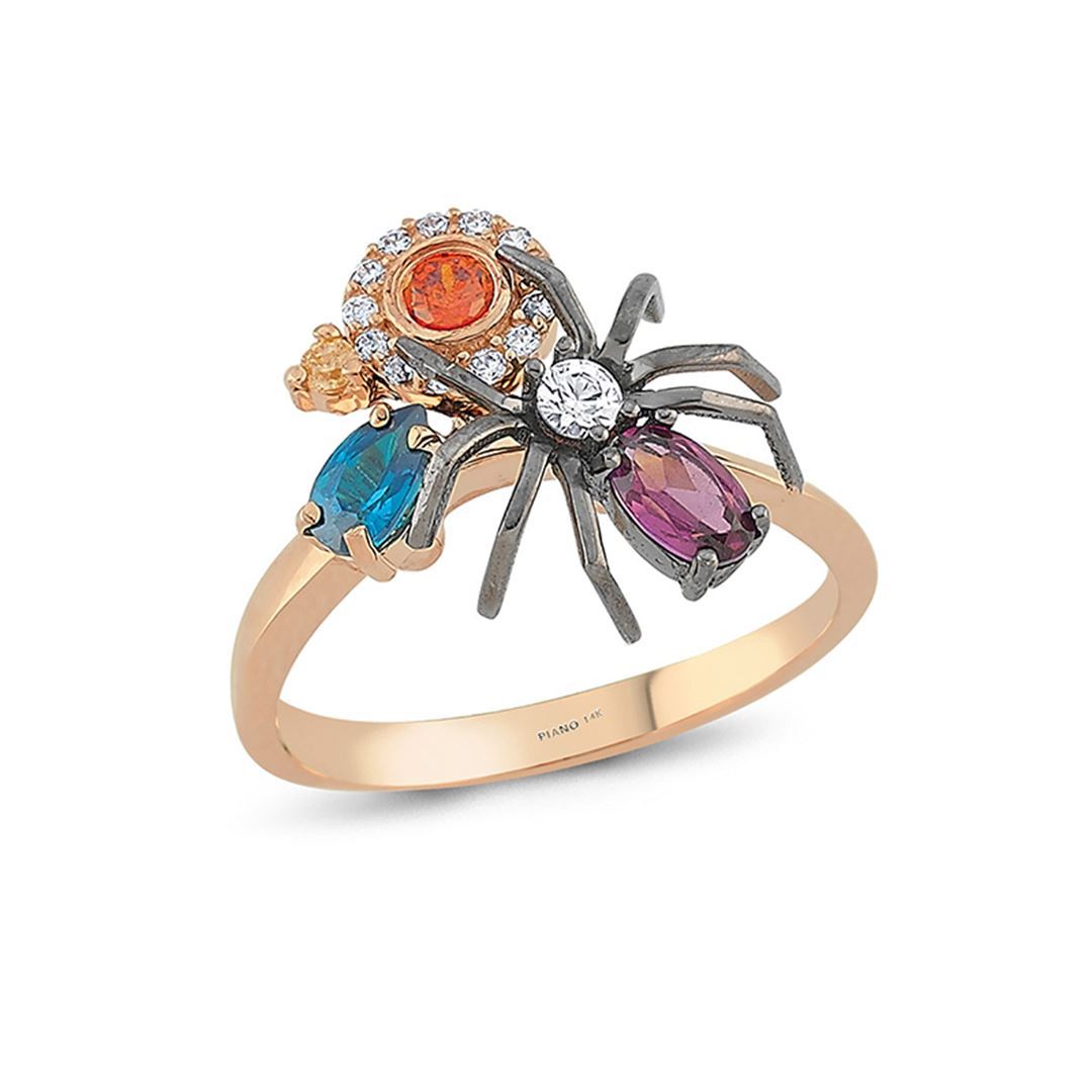 Maman Örümcek Altın Yüzük PI0175