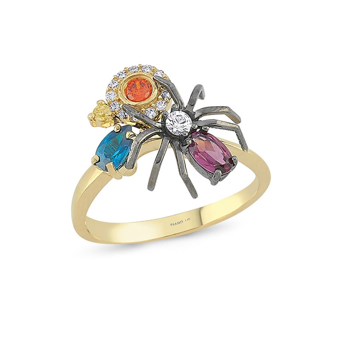 Maman Örümcek Altın Yüzük PI0175