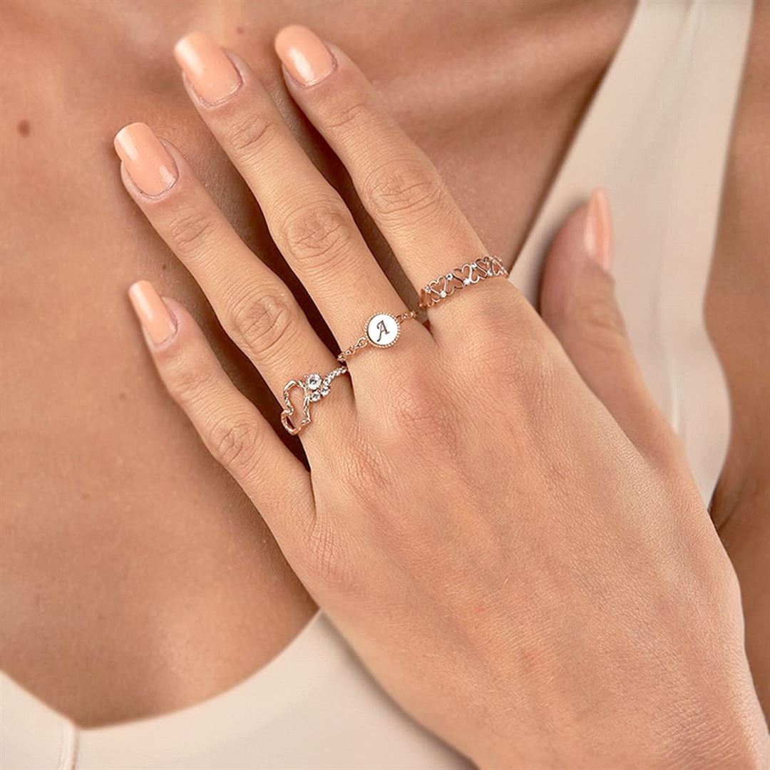 Cabaret Kalp Altın Yüzük PI0178