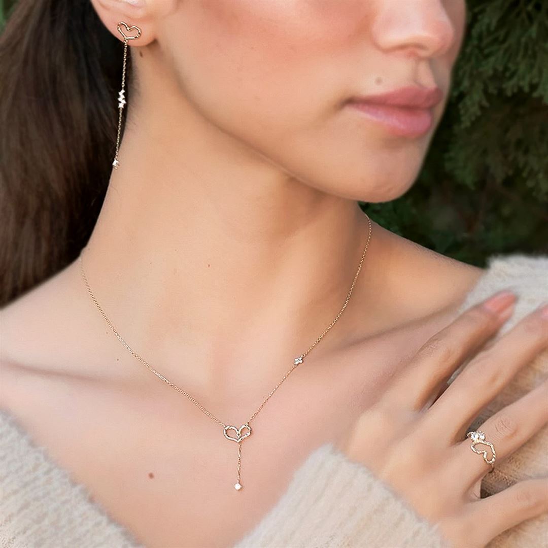 Cabaret Kalp Altın Yüzük PI0178