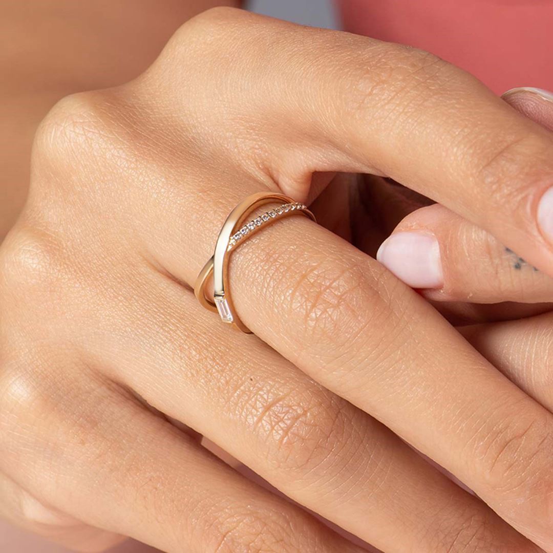 Cabaret Duet Baget Altın Yüzük PI0181