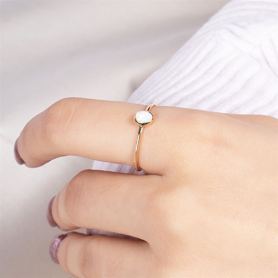 Mini Opal Altın Yüzük PI0183