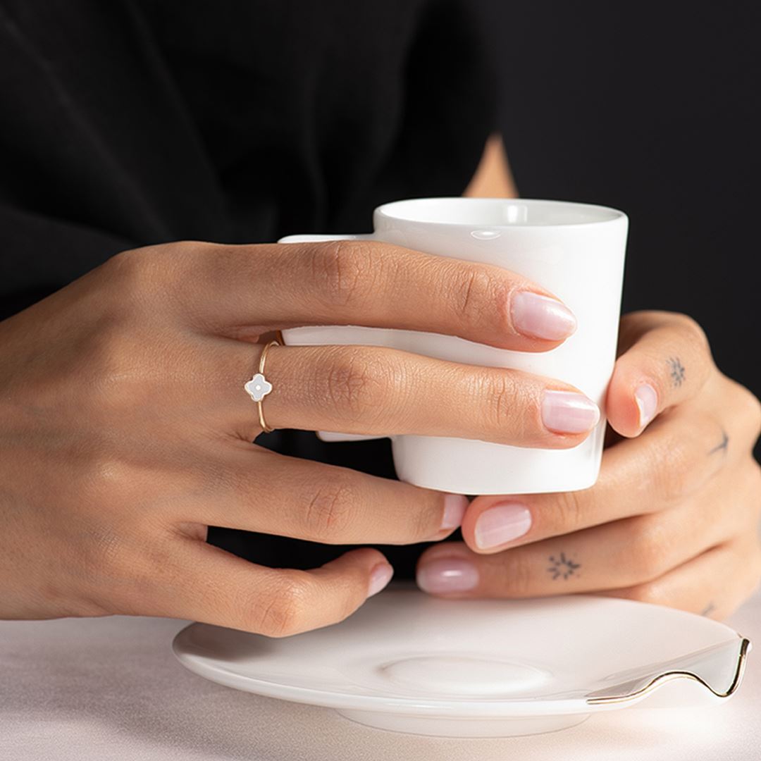 Cabaret Mine Çiçek Altın Yüzük PI0184