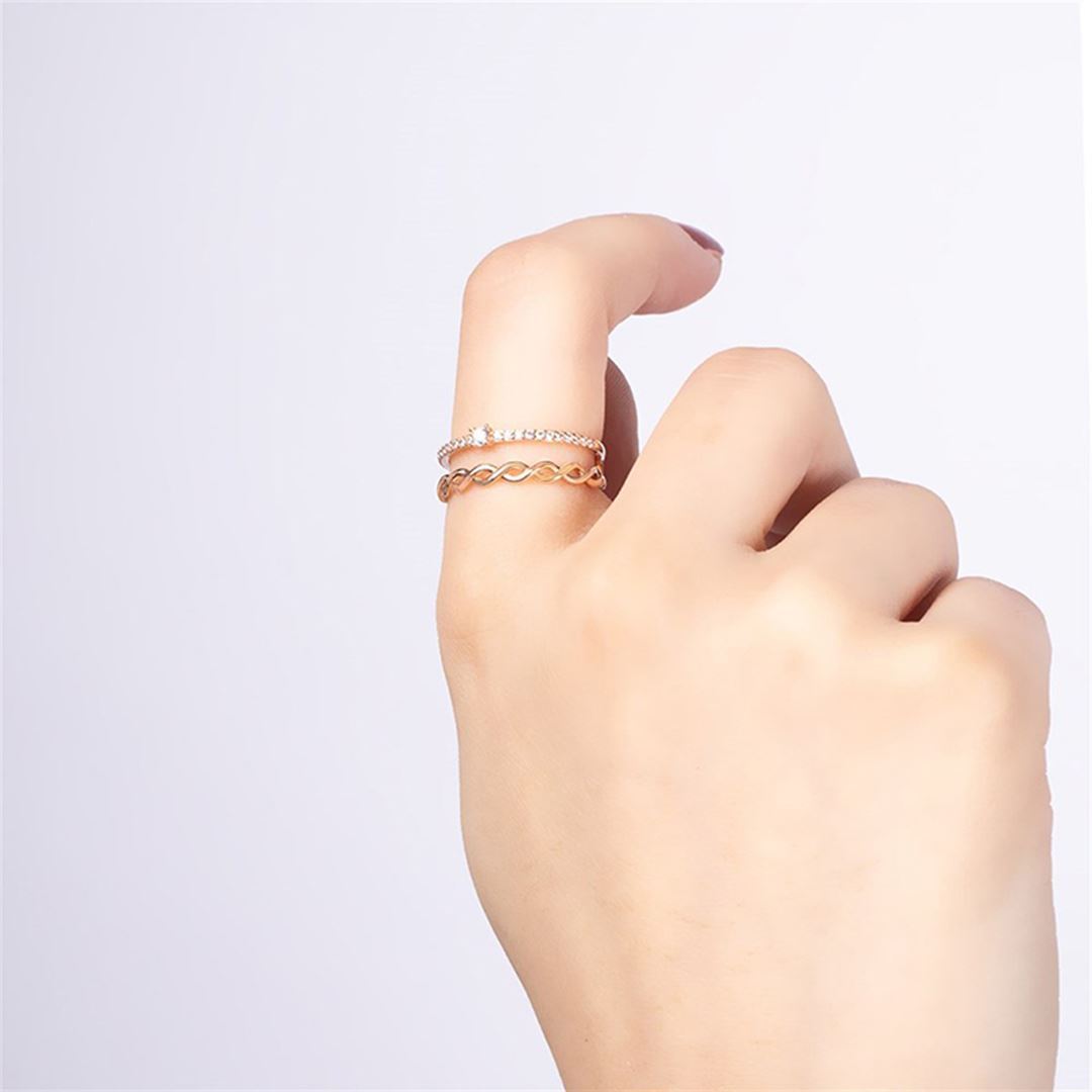 Cabaret Zincir Kombin Altın Yüzük PI0185