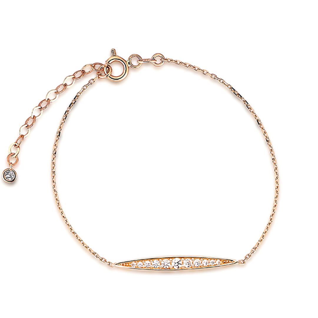 Cabaret Mekik Taşlı Altın Bileklik PI0146