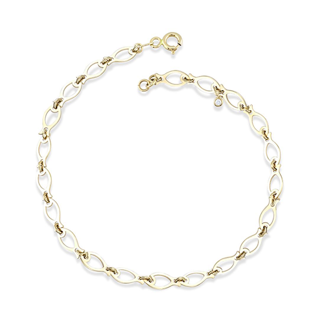 Cabaret Balık Altın Bileklik PI0138