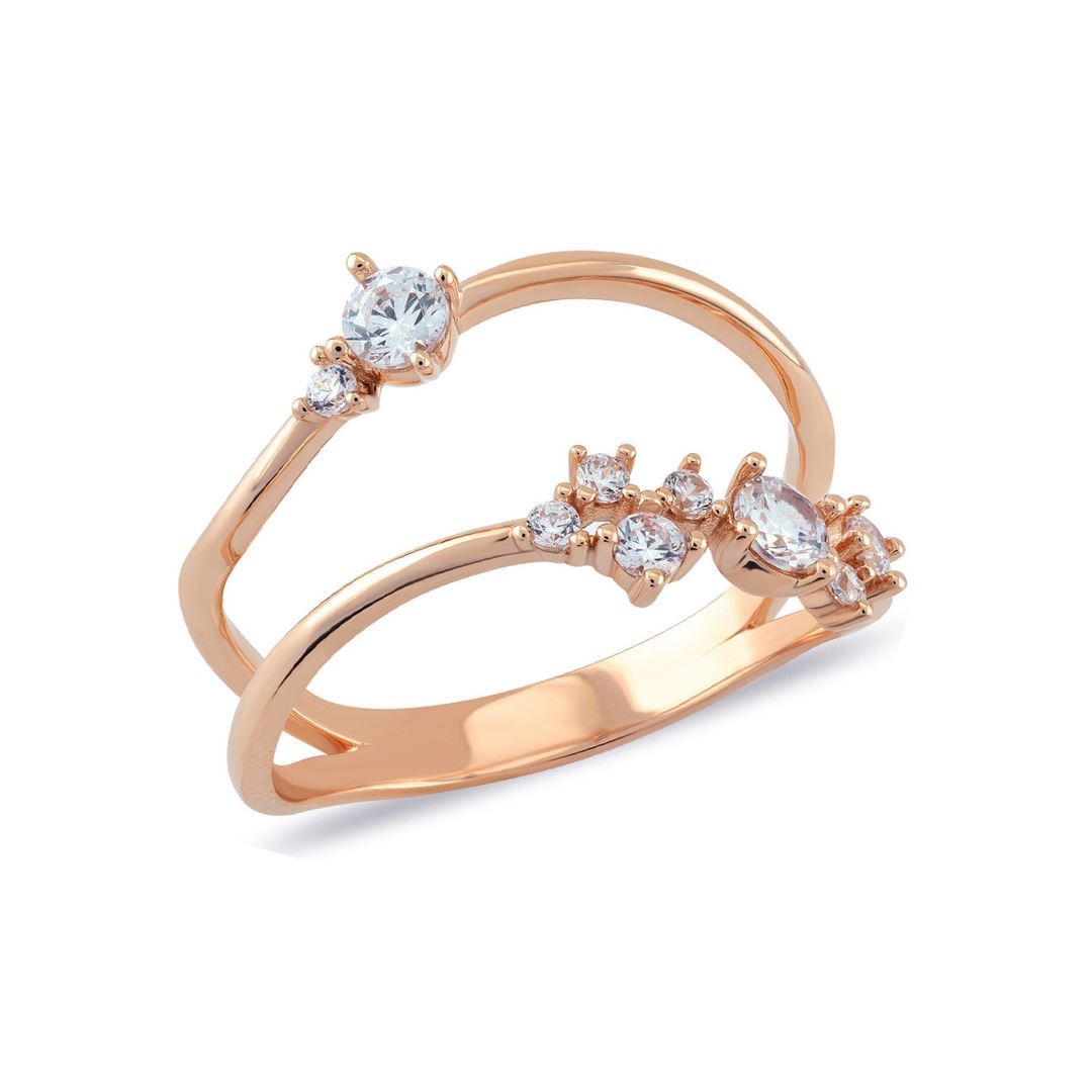 Cabaret Asimetrik Queen Altın Yüzük PI0208