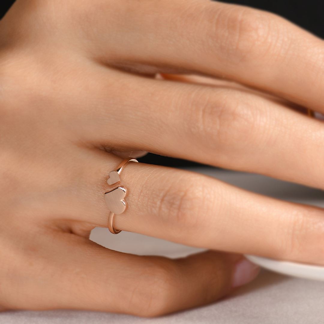 Cabaret Mini Kalpler Altın Yüzük PI0211