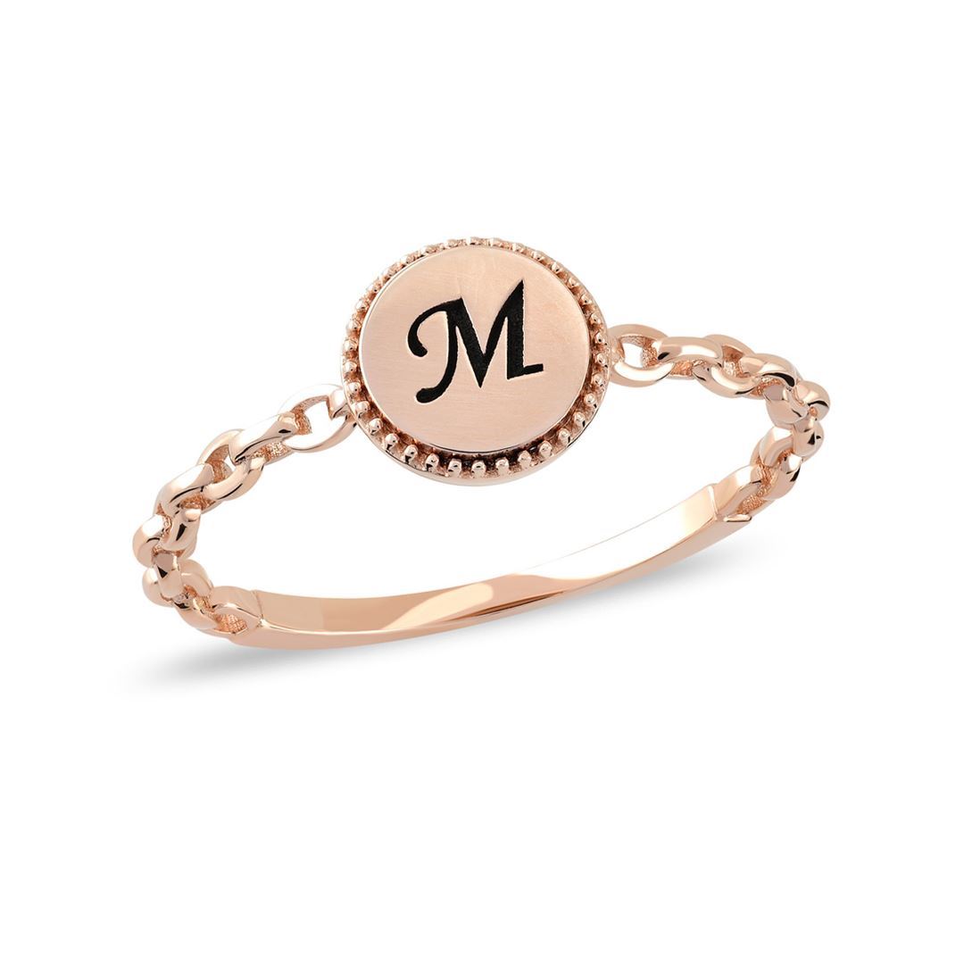 Cabaret Vintage Harf Altın Yüzük PI0213